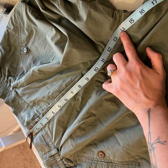 Patrizia S By Mondi Germany Green High Waisted Zipper Cropped Trousers Size 18/L - Picture 12 of 16